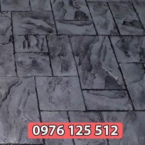 Bê tông áp khuôn tại Cầu Giấy