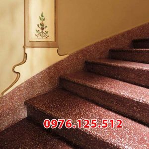 Cầu thang đá mài granito (Terrazzo)